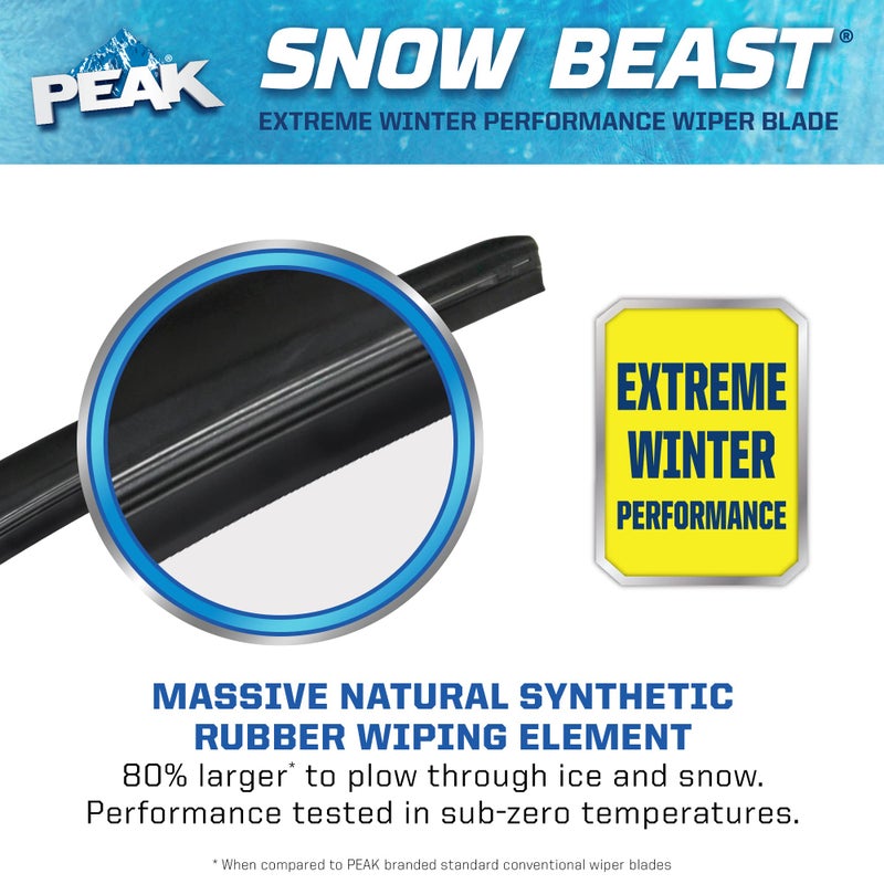PEAK Snow Beast Winter Windshield Wiper Blade, 26-inch - Image 3